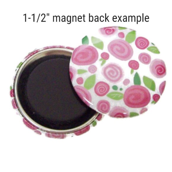 German Shepherd Magnets: Watercolor Dog Lover Gift, Set of 6, 1-1/2" - Picture 2 of 2